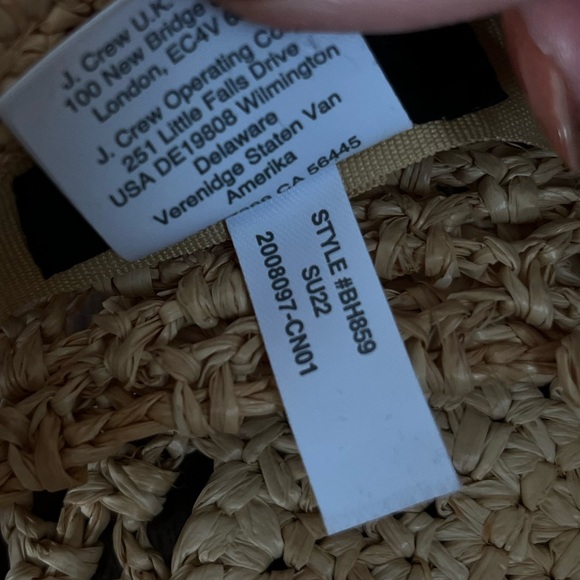 J.Crew Open-weave packable straw hat size S-M main image 6